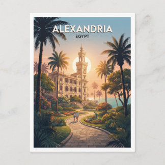 Montaza Palace and Royal Gardens Alexandria Egypt Postcard