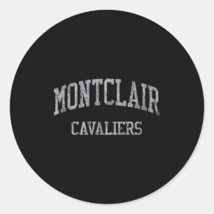 Montclair High School Hs Montclair Ca Vintage Srts Classic Round Sticker
