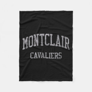 Montclair High School Hs Montclair Ca Vintage Srts Fleece Blanket