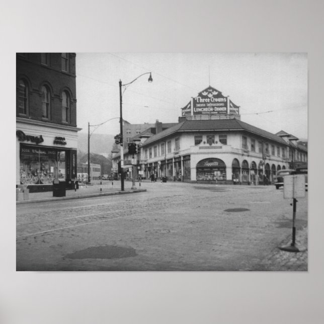 Montclair, New Jersey, Centre, Vintage Poster (Front)
