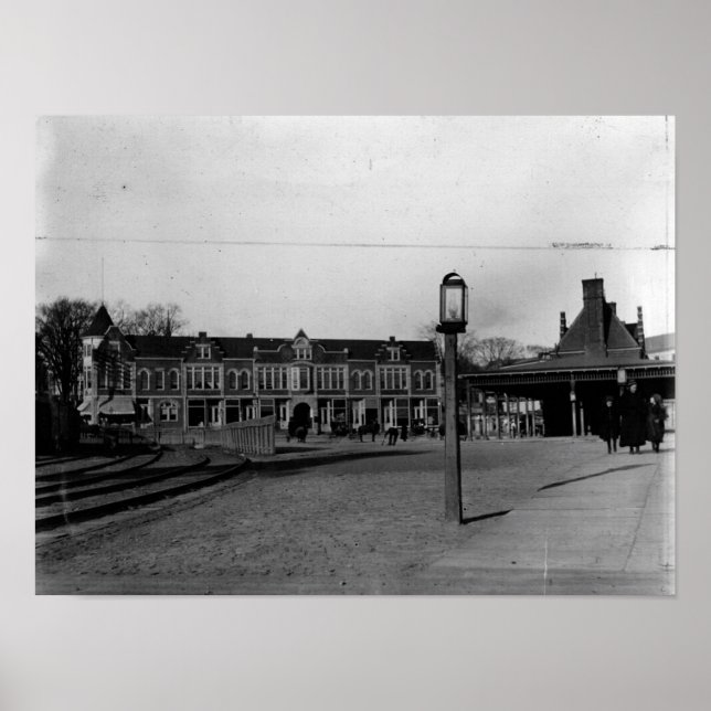 Montclair, New Jersey, Lackawanna Station, Vintage Poster (Front)