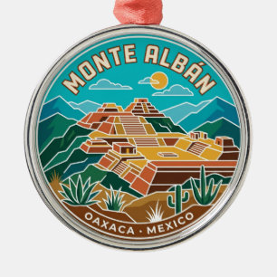 Monte Albán Mexico Metal Tree Decoration