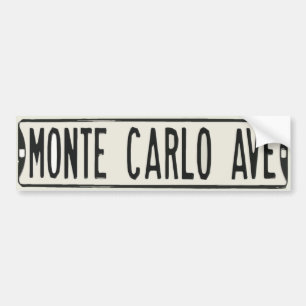 Monte Carlo Avenue Bumper Sticker