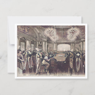 Monte Carlo Monaco Roulette Casino c1910s Postcard