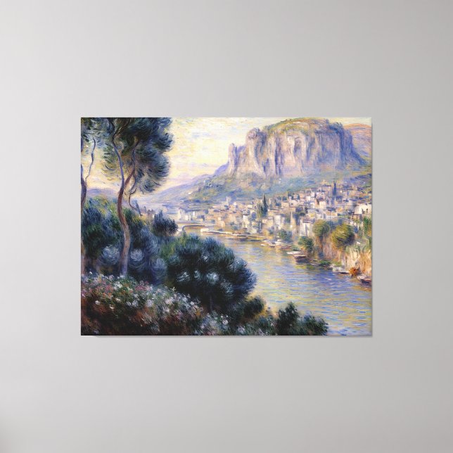 Monte Carlo Seen from Roquebrune Canvas Print (Front)