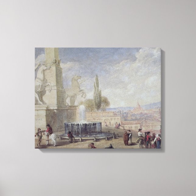 Monte Cavallo, Rome Canvas Print (Front)