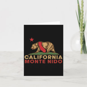 Monte Nido California Vintage Bear Retro State Card