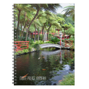 Monte Palace Tropical Gardens Madeira Portugal Spiral Notebook