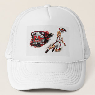Monte Vista Basketball Anime Player Trucker Hat
