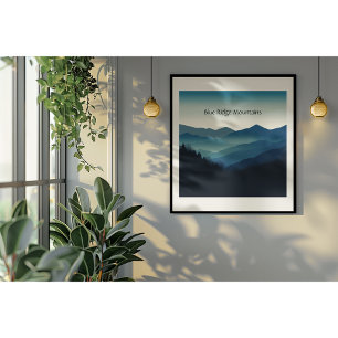 Montebello VA Blue Ridge Mountains Custom Poster