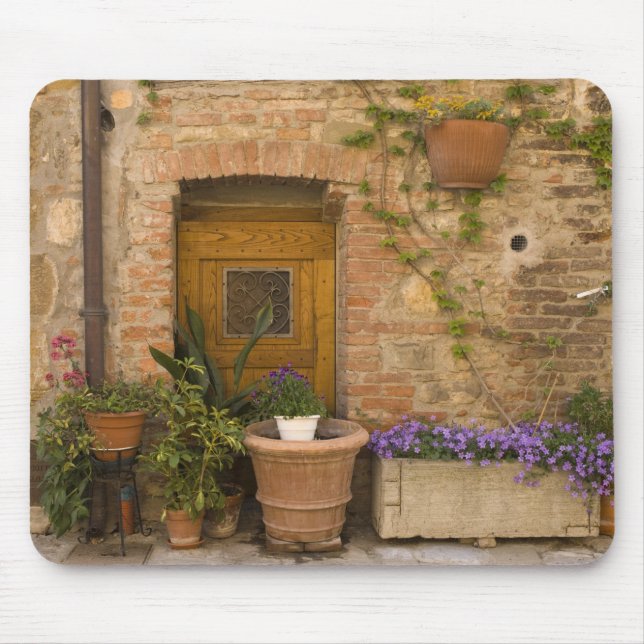 Montefollonico, Val d'Orcia, Siena province, 2 Mouse Pad (Front)