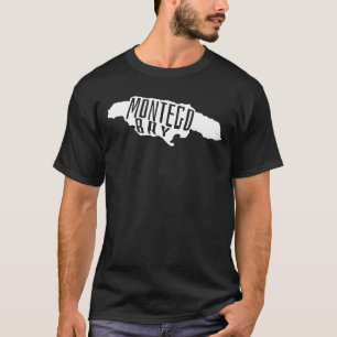Montego Bay, Jamaica Outline - Map Travel T-Shirt