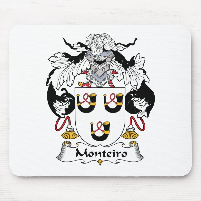 Monteiro Family Crest Mouse Pad (Front)