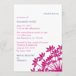 MONTELUCIA Invitation-fuchsia navy Invitation