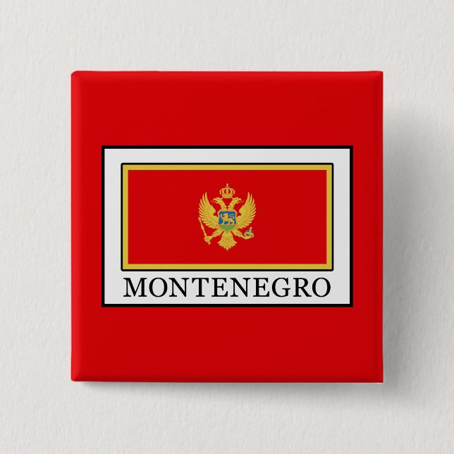 Montenegro 15 Cm Square Badge (Front)