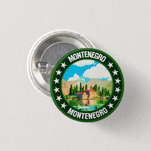 Montenegro 3 cm round badge
