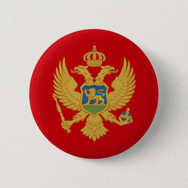 Montenegro 6 Cm Round Badge (Front)