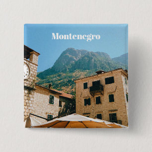 Montenegro Cityscape 15 Cm Square Badge