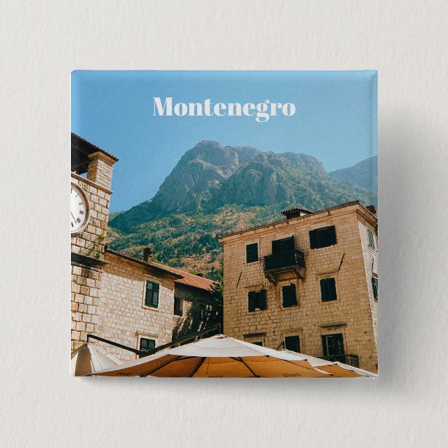Montenegro Cityscape  15 Cm Square Badge (Front)