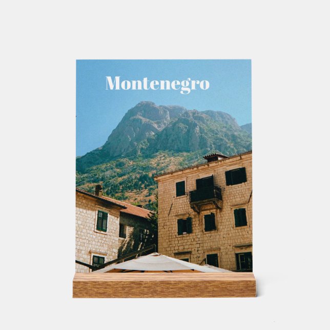 Montenegro Cityscape  Acrylic Sign (Front)