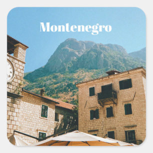 Montenegro Cityscape  Square Sticker