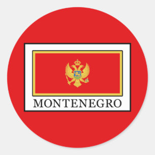 Montenegro Classic Round Sticker