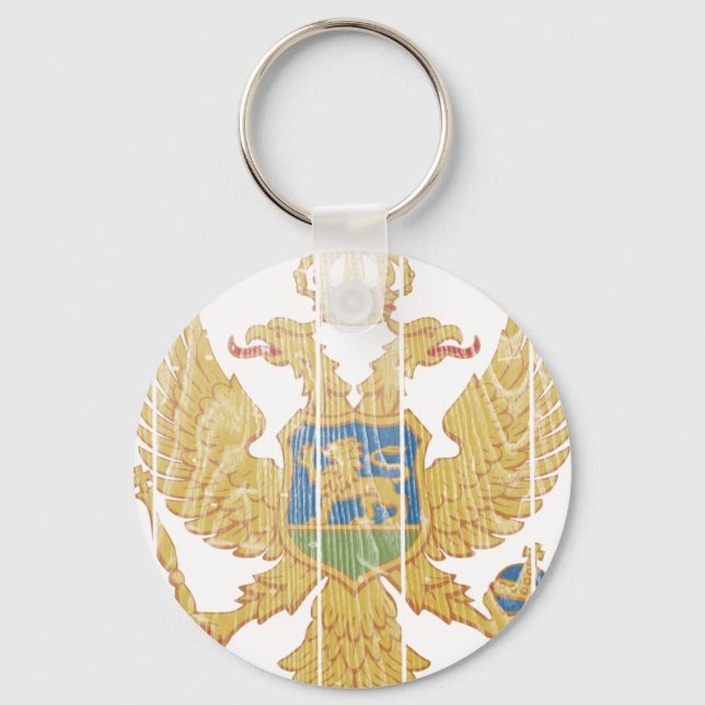 Montenegro Coat Of Arms Key Ring (Front)