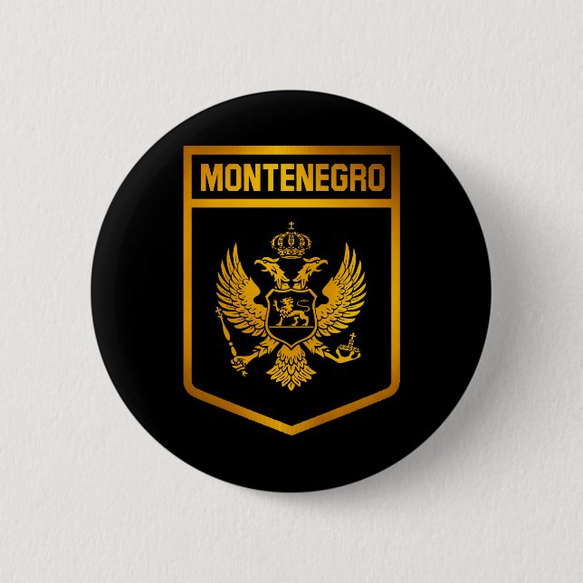 Montenegro Emblem 6 Cm Round Badge (Front)
