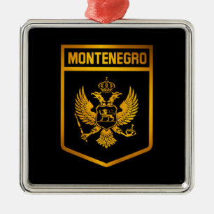 Montenegro Emblem Metal Tree Decoration