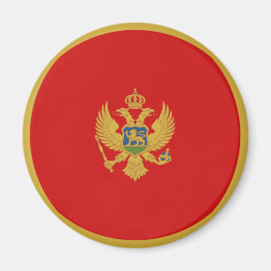 Montenegro Fisheye Flag Magnet