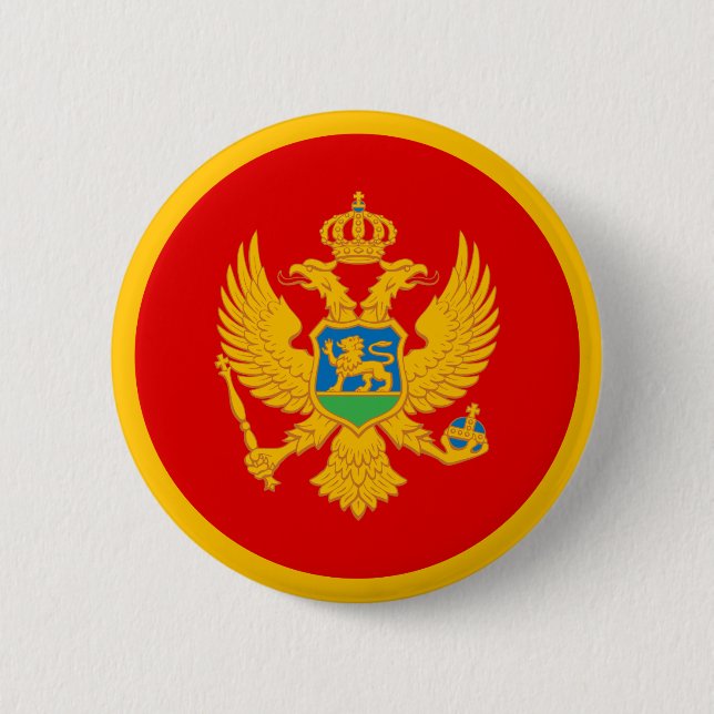Montenegro Flag 6 Cm Round Badge (Front)