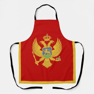 Montenegro flag apron