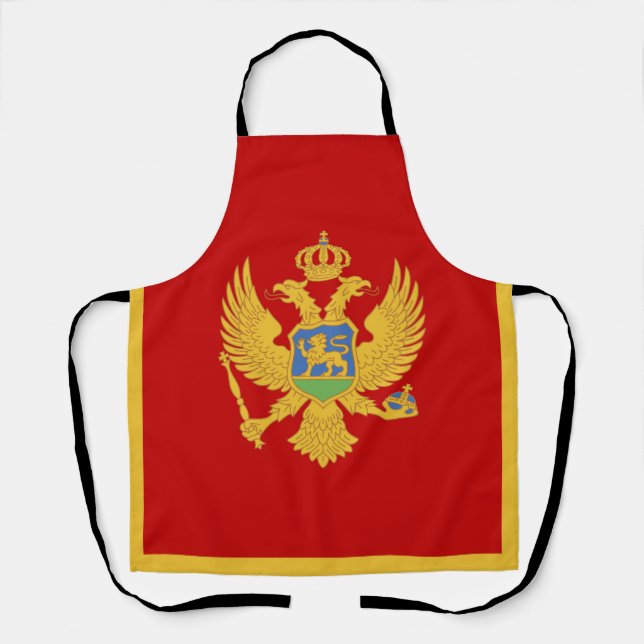 Montenegro flag apron (Front)
