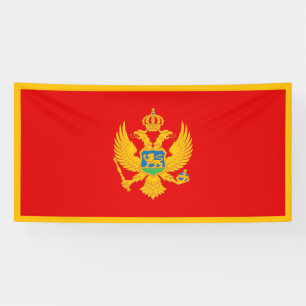 Montenegro Flag Banner