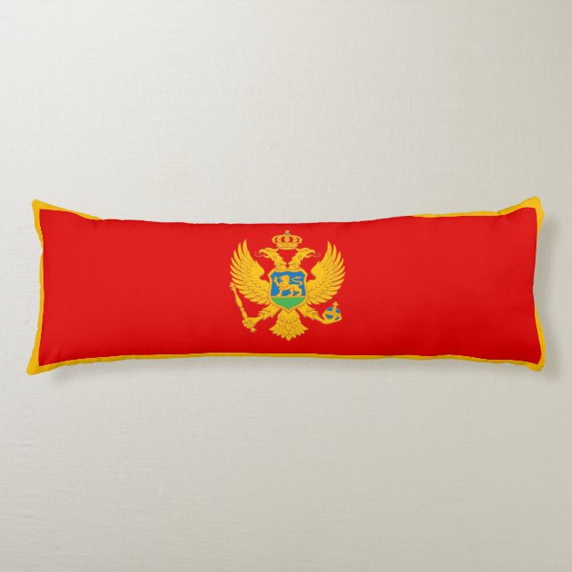 Montenegro Flag Body Cushion (Front)
