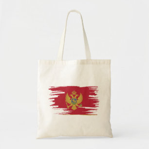 Montenegro Flag Brush Art Tote Bag