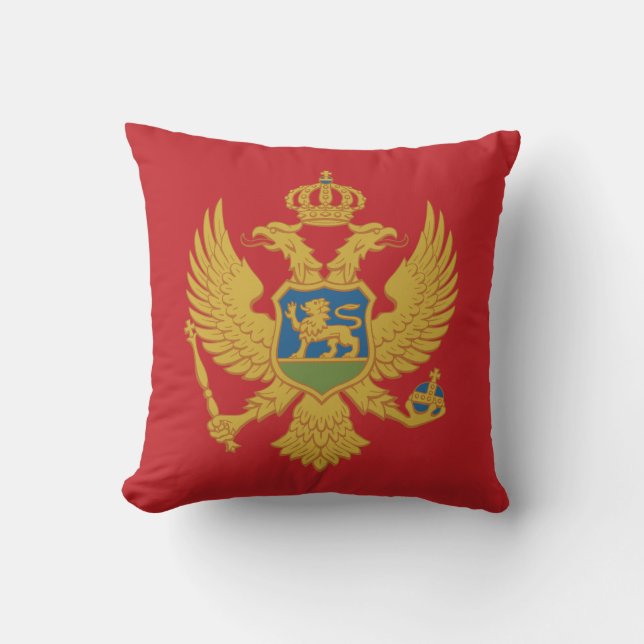 Montenegro Flag Cushion (Front)