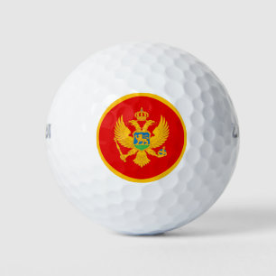 Montenegro Flag Golf Balls