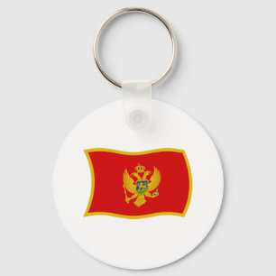 Montenegro Flag Keychain