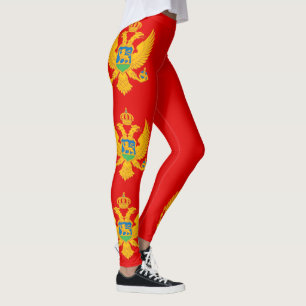 Montenegro Flag Leggings