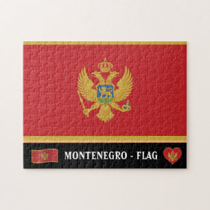 Montenegro Flag & Montenegro country / Montenegro Jigsaw Puzzle