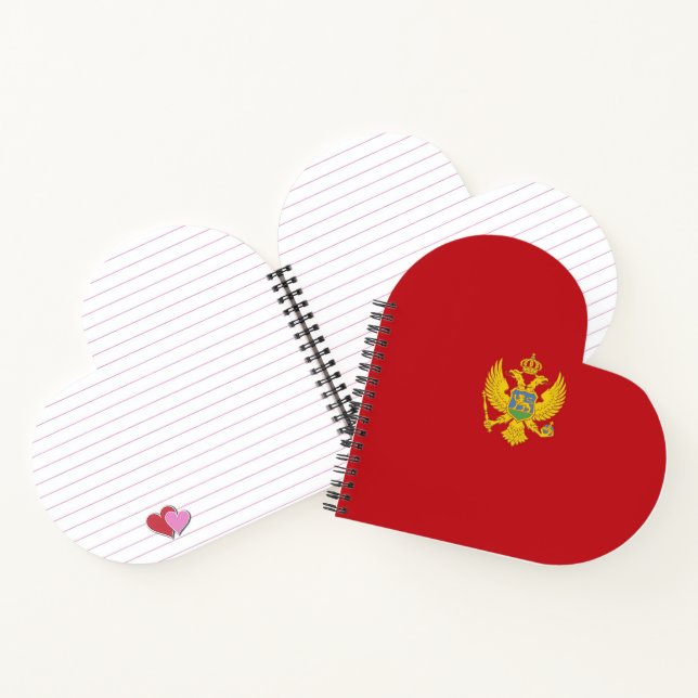 Montenegro flag notebook (Inside)