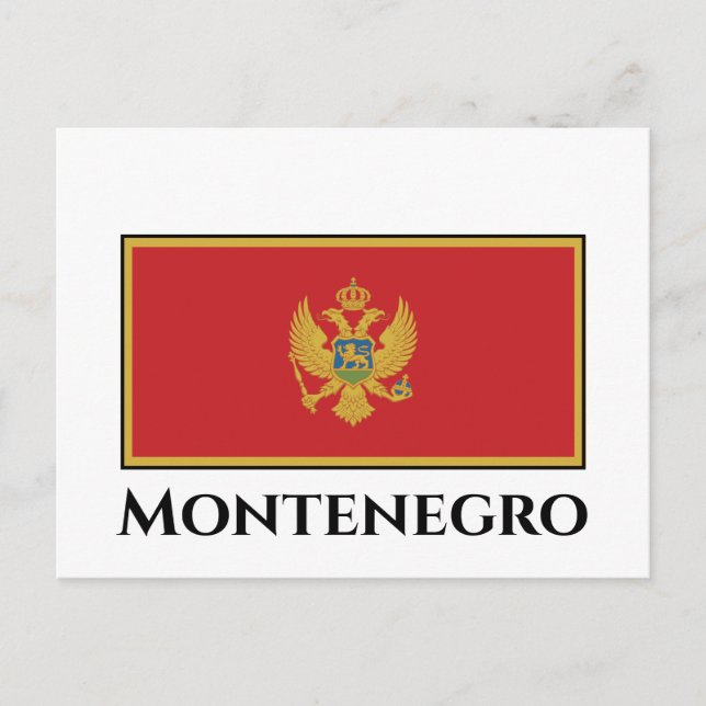 Montenegro Flag Postcard (Front)