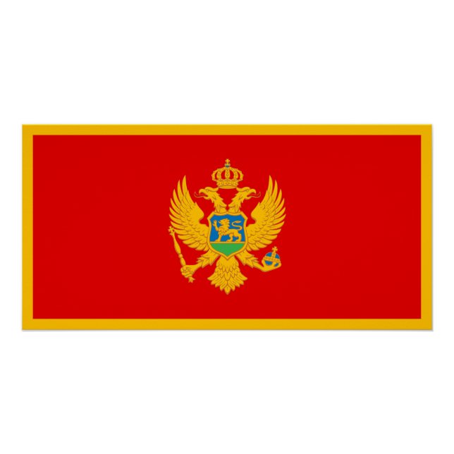 Montenegro Flag Poster (Front)