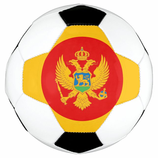 Montenegro Flag Soccer Ball (Front)