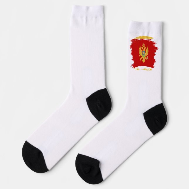 Montenegro flag socks (Left)