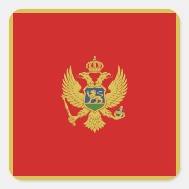 Montenegro Flag Sticker (Front)