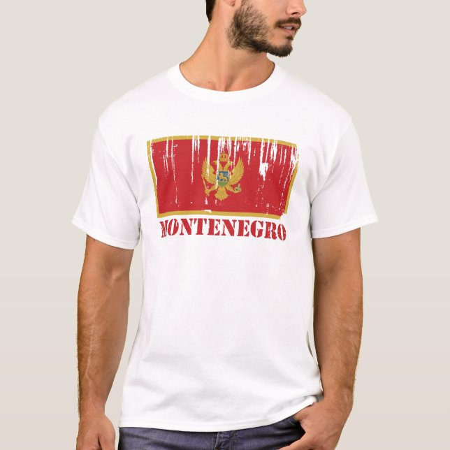 Montenegro Flag T-Shirt (Front)