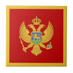 Montenegro flag tile