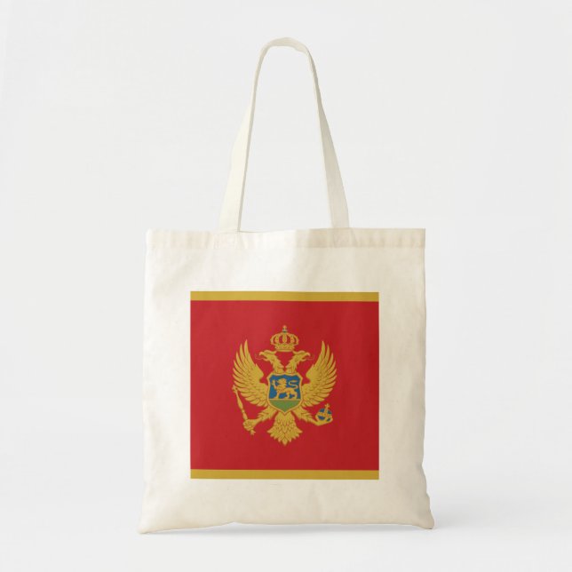 Montenegro Flag Tote Bag (Front)